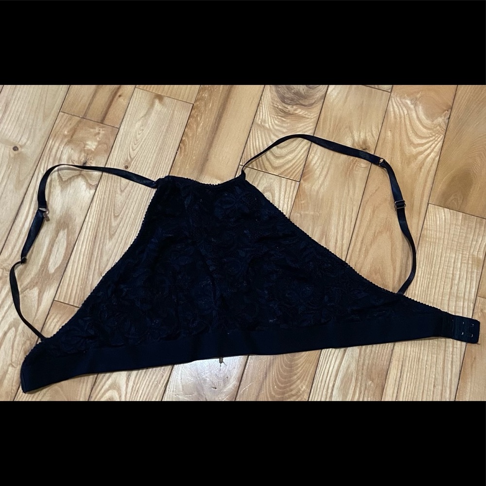 Marilyn Monroe Black with rose gold clasps Bralet